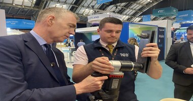 Bolt-ed into the spotlight: Macaulay Salter shows Adam Price how to tighten up Wales’ offshore future at Global Offshore Wind 2026